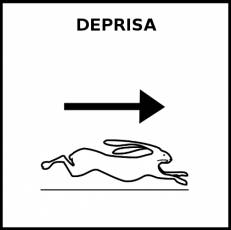 DEPRISA - Pictograma (blanco y negro)