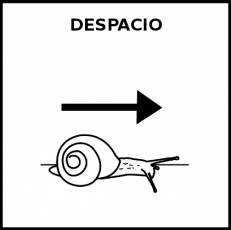 DESPACIO - Pictograma (blanco y negro)