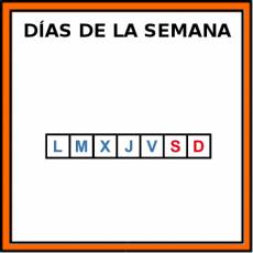 DÍAS DE LA SEMANA - Pictograma (color)