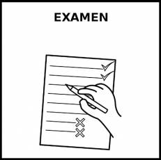EXAMEN - Pictograma (blanco y negro)
