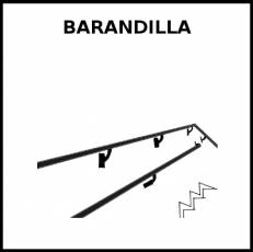 BARANDILLA - Pictograma (blanco y negro)