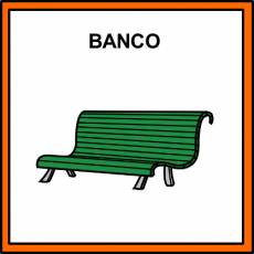 BANCO (PARA SENTARSE) - Pictograma (color)