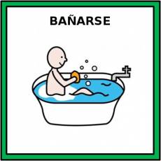 BAÑARSE - Pictograma (color)