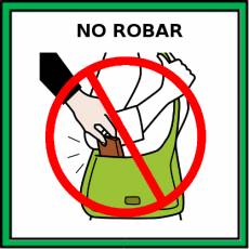 NO ROBAR - Pictograma (color)