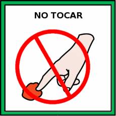 NO TOCAR - Pictograma (color)
