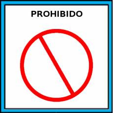 PROHIBIDO - Pictograma (color)
