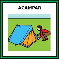 ACAMPAR - Pictograma (color)