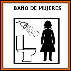 BAÑO DE MUJERES - Pictograma (color)
