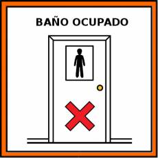 BAÑO OCUPADO - Pictograma (color)