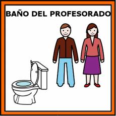 BAÑO DEL PROFESORADO - Pictograma (color)