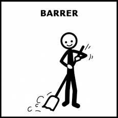 BARRER - Pictograma (blanco y negro)