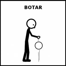 BOTAR - Pictograma (blanco y negro)
