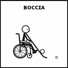 BOCCIA - Pictograma (blanco y negro)