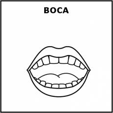 BOCA - Pictograma (blanco y negro)