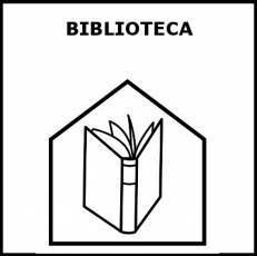 BIBLIOTECA - Pictograma (blanco y negro)
