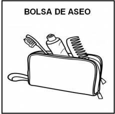 BOLSA DE ASEO - Pictograma (blanco y negro)