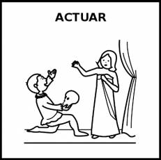 ACTUAR - Pictograma (blanco y negro)