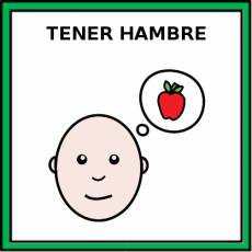 TENER HAMBRE - Pictograma (color)