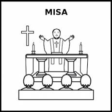 MISA - Pictograma (blanco y negro)