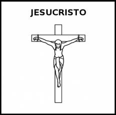 JESUCRISTO - Pictograma (blanco y negro)