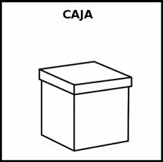 CAJA (CERRADA) - Pictograma (blanco y negro)