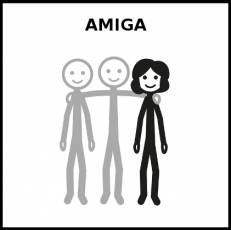 AMIGA - Pictograma (blanco y negro)