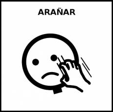 ARAÑAR - Pictograma (blanco y negro)