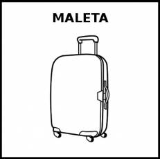 MALETA - Pictograma (blanco y negro)