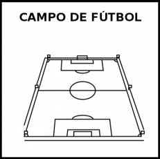 CAMPO DE FÚTBOL - Pictograma (blanco y negro)