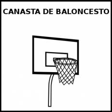 CANASTA DE BALONCESTO - Pictograma (blanco y negro)
