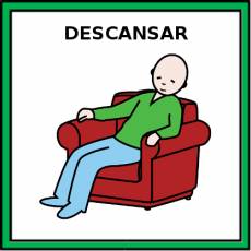 DESCANSAR - Pictograma (color)
