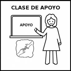 CLASE DE APOYO - Pictograma (blanco y negro)