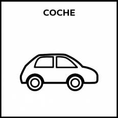 COCHE - Pictograma (blanco y negro)