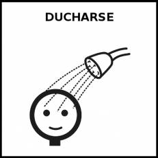 DUCHARSE - Pictograma (blanco y negro)