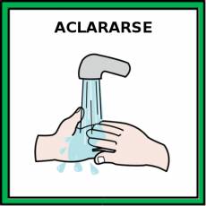 ACLARARSE (MANOS) - Pictograma (color)