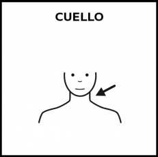 CUELLO - Pictograma (blanco y negro)