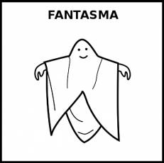 FANTASMA - Pictograma (blanco y negro)
