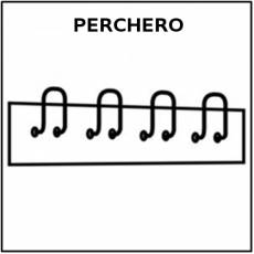 PERCHERO - Pictograma (blanco y negro)