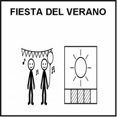 FIESTA DEL VERANO - Pictograma (blanco y negro)