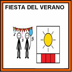 FIESTA DEL VERANO - Pictograma (color)