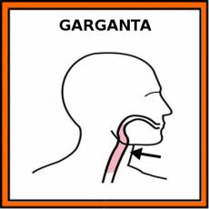 GARGANTA - Pictograma (color)