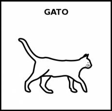GATO - Pictograma (blanco y negro)