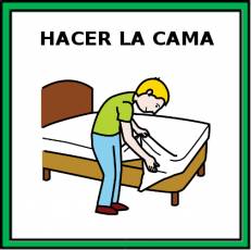 HACER LA CAMA - Pictograma (color)