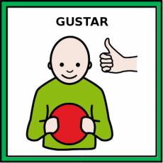 GUSTAR (UNA COSA) - Pictograma (color)