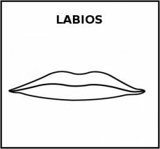 LABIOS - Pictograma (blanco y negro)