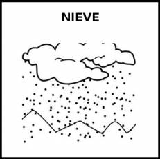 NIEVE - Pictograma (blanco y negro)