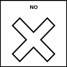 NO - Pictograma (blanco y negro)