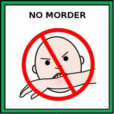 NO MORDER - Pictograma (color)
