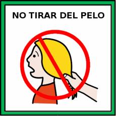 NO TIRAR DEL PELO - Pictograma (color)