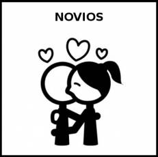 NOVIOS - Pictograma (blanco y negro)